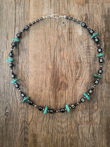 Kingman Turquoise "Darkside" Necklace