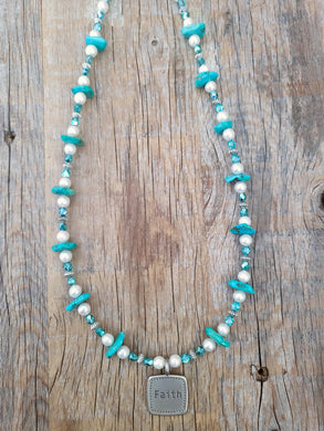 Turquoise And Pearls 