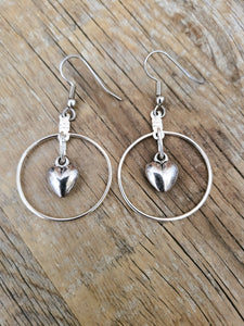 Hoops N Hearts Earrings