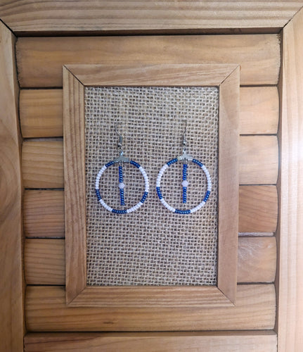 Beaded Hoop Earrings