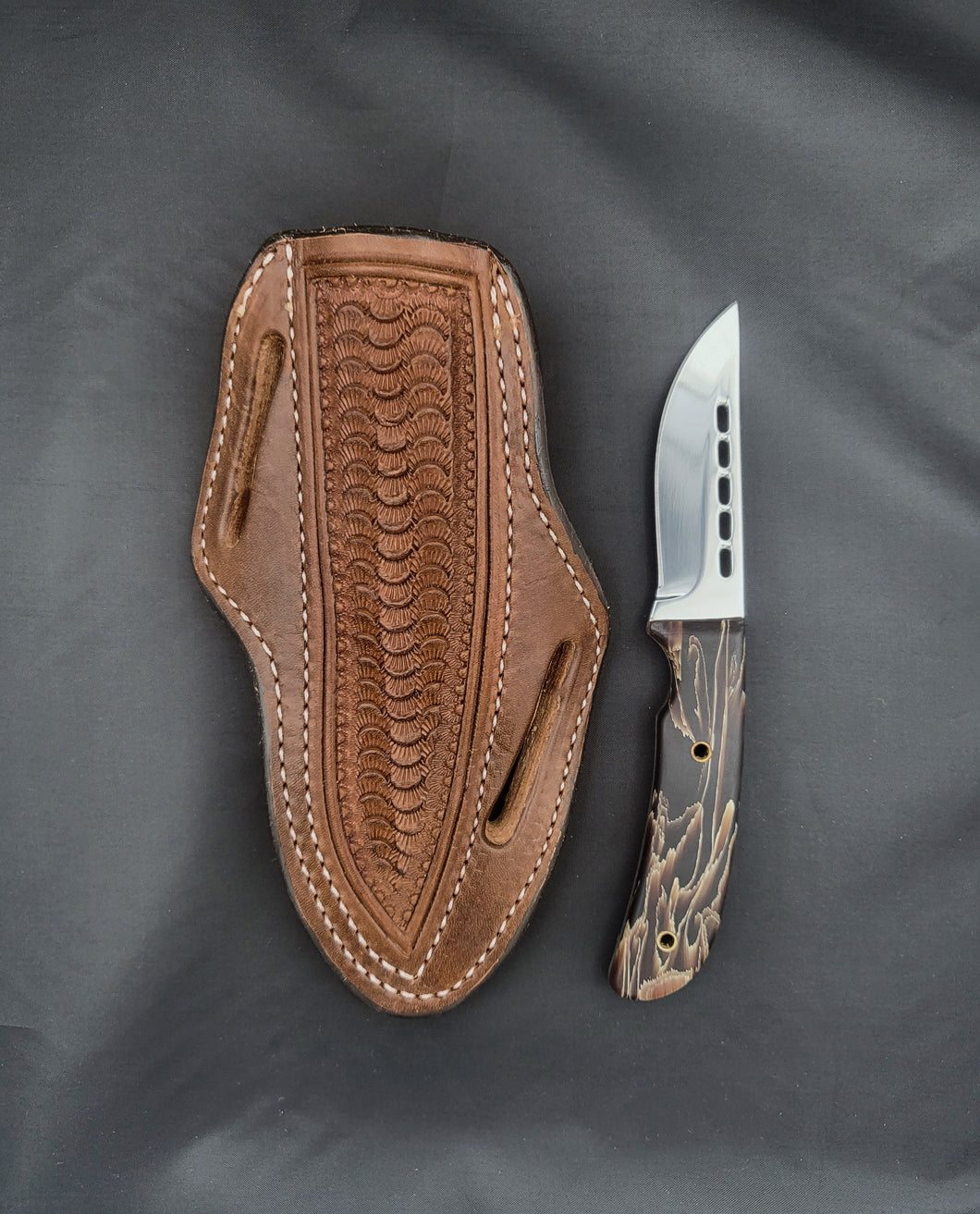 Raffir Brown Stripes Belt Knife