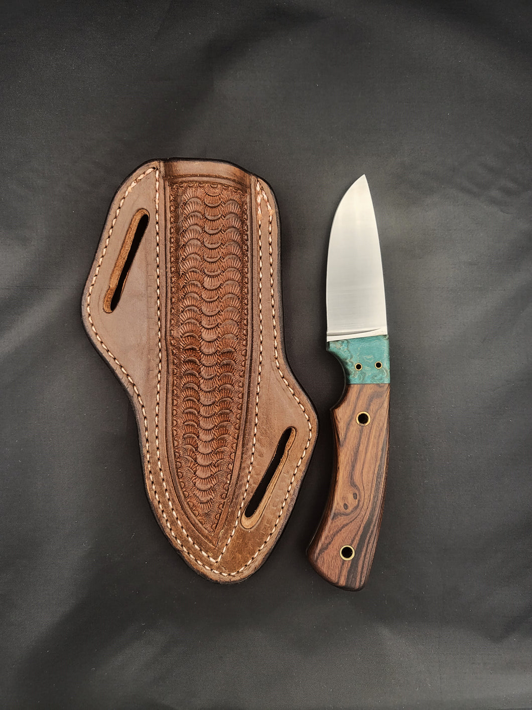 Ironwood Handle Belt Knife