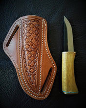 Osage Orange And Turquoise Belt Knife