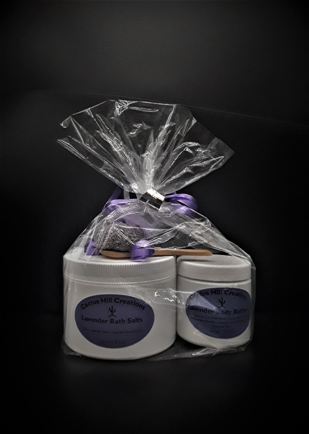 Lavender Bath Salts and Body Butter Gift Bag
