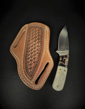 Antler and Kirinite handle belt knife